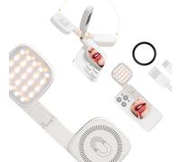 Whoasyst Lampe de téléphone LED transportable, plan pliable, batterie 1000 mAh et USB CREATE I Type Selfportrait et éclairage vidéo