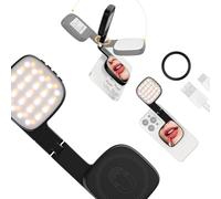 Whoasyst Lampe de téléphone LED transportable, plan pliable, batterie 1000 mAh et USB CREATE I Type Selfportrait et éclairage vidéo