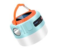 Whoasyst Lampe solaire portable de camping rechargeable par USB avec télécommande d'urgence pour la maison, le bureau, la tente portable