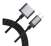 Whoasyst Ligne d'énergie innovante 140 W USB C avec fonction de libération automatique pour une utilisation sûre