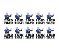 Whoasyst Lot de 10 autocollants réfléchissants pour voiture Motif Biden