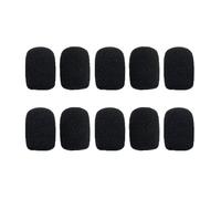 Whoasyst Lot de 10 housses de filtre en mousse lavables pour microphones de studio en streaming, pare-brise, réduction du bruit