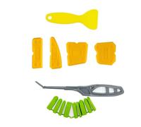Whoasyst Lot de 15 outils de calfeutrage multifonctions avec poignée ergonomique pour l'entretien des joints de sol de salle de bain