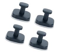 Whoasyst Lot de 4 fixations à absorption forte pour extérieur en verre - Antirouille - Ne ternit pas - Paroi complémentaire - Capacité de 3,2 kg - Reste d'aspiration recyclable