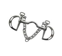 Whoasyst Mèche de cheval avec revêtement en silicone anti-rouille pour cavaliers professionnels confortable protection buccale pour compétition prêt à l'emploi