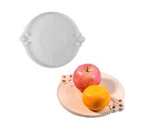 Whoasyst Moule flexible en résine de silicone pour plats, grilles époxy, plateau de texture pour fabrication de plateau de rangement créatif, accessoire de fête d'anniversaire