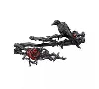 Whoasyst Mysterious Rose Gothique Manchette Bijoux en Alliage Flexible Bijoux pour Coucher Bras Candy Look Bracelet Rose Réglable