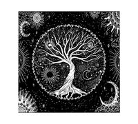 Whoasyst Nappe 12 Constellations Pentacle Tarot Carte de divination Nappe Nappe Astrologie Oracle Cards Pads