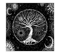 Whoasyst Nappe 12 Constellations Pentacle Tarot Carte de divination Nappe Nappe Astrologie Oracle Cards Pads