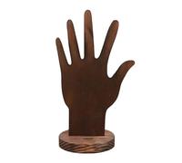 Whoasyst Organisateur de bagues en bois en forme de main élégant pour bracelets - Support de présentation pour les amateurs de bijoux - Accessoire de vitrine