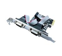 Whoasyst PCIE vers 2 x 9 broches RS232 Express Card Industrial Control Computer Extension de remplacement pour accessoires de bureau Port série industrielle