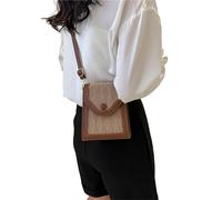 Whoasyst Petit sac à main tendance vintage pour femme - Convient pour transporter des téléphones - Petite épaule élégante en polyuréthane pour femmes et filles - Sac à main vintage avec sangle