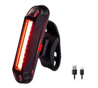 Whoasyst Phare arrière de vélo étanche, rechargeable, plusieurs modèles clignotants, léger, accessoire de vélo, sac à dos léger