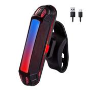 Whoasyst Phare arrière de vélo étanche, rechargeable, plusieurs modèles clignotants, léger, accessoire de vélo, sac à dos léger