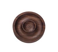 Whoasyst Plateau de fabrication de bijoux en bois pour fabrication de bijoux - Texture bois pour collier et plateau à perles en noyer