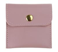 Whoasyst Pochette à bijoux compacte pour boucles d'oreilles, colliers, bagues, bracelets, broches, fermeture à bouton-pression, étui à bijoux portable