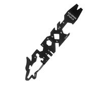 Whoasyst Porte-clés multifonction en acier inoxydable 8 fonctions pour campeurs, cyclistes et amateurs d'artisanat Durabilité Outil de survie de poche