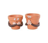 Whoasyst Pot de prière pliable unique avec de jolies expressions pour plantes grasses et plantes grasses décoratives