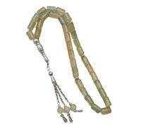 Whoasyst Prière 33 perles cylindriques en verre Outil spirituel pour Tasbih moderne, One Size, Comme décrit