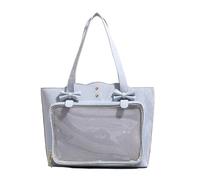 Whoasyst Sac à bandoulière de grande capacité mettant en valeur la culture d'anime japonais, sac à main décontracté sous les bras pour campus, shopping et loisirs, cosplay, sac décontracté, bleu, One