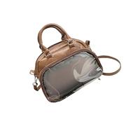 Whoasyst Sac à bandoulière décontracté avec intérieur spacieux sur le thème de l'anime, sac à main pratique en polyuréthane pour étudiants, sac à bandoulière, Couleur café., One Size