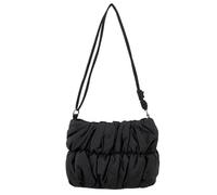 Whoasyst Sac à bandoulière matelassé pour un usage quotidien - Grand sac à bandoulière en nylon - Capacité : sac à main pour femmes et filles, Noir , One Size