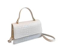 Whoasyst Sac à bandoulière polyvalent et en polyuréthane élégant et pratique, sac à main carré sous les bras pour homme et femme, minimaliste, tendance, espace de rangement polyvalent, longueur de la