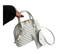Whoasyst Sac à bandoulière pour femme et fille, sacs de loisirs polyvalents, coque tendance avec porte-monnaie, grande capacité, sacs en cuir synthétique, blanc, One Size