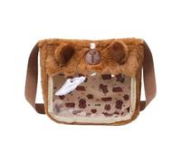Whoasyst Sac à dos Capybara en peluche - Sac d'école spacieux pour les étudiants à la recherche de styles uniques - Idéal pour diverses occasions - Sac à dos amusant pour l'école, a