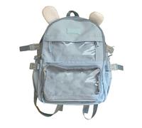 Whoasyst Sac à dos pour chien style japonais pour étudiants, école Itabag, grande capacité, adorable chien, école japonaise, bleu