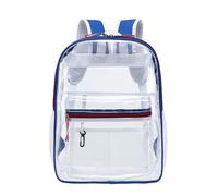 Whoasyst Sac à dos transparent de grande capacité, sac à dos d'école, 39 x 30 x 12 cm, pour sport, concert, événements en plein air, sacs pour garçons et filles, sac à main moyen pour femme