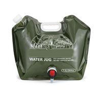 Whoasyst Sac de rangement d'eau de camping de 7,5 L avec robinet, conteneur de transport portable, seau de grande capacité, facile à transporter, seau pliable en plein air, sac de rangement de