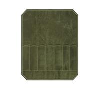 Whoasyst Sac de rangement robuste pour couteaux de chef avec 7 emplacements en toile cirée imperméable, Vert