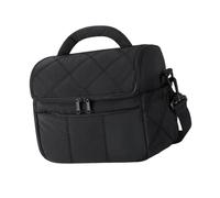 Whoasyst Sac isotherme pratique en nylon avec compartiment à glace étanche et technologie de rétention de la chaleur pour les navetteurs et les étudiants