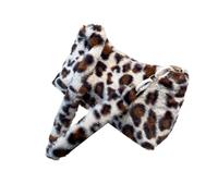 Whoasyst Sac pour femme en peluche sous les bras Sac à main et sac à main Automne Hiver Aisselle Léopards Imprimé Épaule Sortir ensemble Femmes Aisselle Léopard Imprimé Sac à main All-Matching