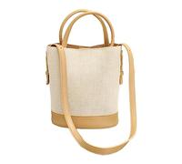 Whoasyst Sac seau en polyuréthane de grande capacité, sac fourre-tout, sac à bandoulière pour les femmes qui aiment la mode et la fonctionnalité, sac à main élégant, abricot, One Size