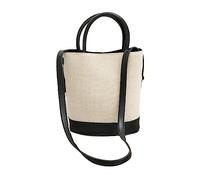 Whoasyst Sac seau en polyuréthane de grande capacité, sac fourre-tout, sac à bandoulière pour les femmes qui aiment la mode et la fonctionnalité, sac à main élégant, Noir , One Size