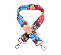 Whoasyst Sangle de sac à bandoulière en polyester de 140 cm - Accessoire artisanal pour femme et fille, Crochet argenté., No. 29