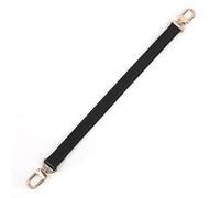 Whoasyst Sangle de sac en cuir de rechange élégante courte et élégante pour sacs à bandoulière, sacs seaux, poignées de rechange simple en cuir, accessoire pour épaule, Noir