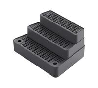 Whoasyst Tapis antidérapant pour animal domestique - Structure à 3 rangs - Substance ABS - Facile à nettoyer - Réduit le désordre - Convient aux chats actifs - Contrôle des déchets