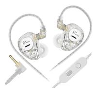 Whoasyst Taurus Écouteurs intra-auriculaires à double cordon dynamique avec basses puissantes avec microphones intra-auriculaires haute fidélité