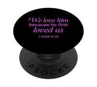 Whoever Has My Commands Loves Me Scripture Bible John 14:21 PopSockets PopGrip Adhésif