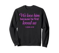 Whoever Has My Commands Loves Me Scripture Bible John 14:21 Sweatshirt
