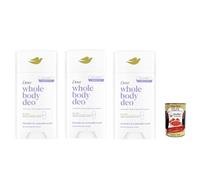 Whole Déodorant pour le corps Lavanda E Camomilla - 75 ml - Stick déodorant pour tout le corps - Lavande et camomille - 3 x 75 ml + Italian Gourmet polpa 400 g