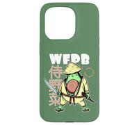 Whole Food Plant-Based Avocado Samurai Japanese WFPB Coque pour iPhone 15 Pro