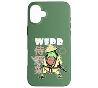 Whole Food Plant-Based Avocado Samurai Japanese WFPB Coque pour iPhone 16 Plus
