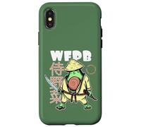 Whole Food Plant-Based Avocado Samurai Japanese WFPB Coque pour iPhone X/XS