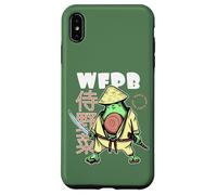 Whole Food Plant-Based Avocado Samurai Japanese WFPB Coque pour iPhone XS Max