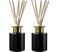 Whole Housewares Batonnet Diffuseur Parfum, Bouteilles de Verre s pour Huiles Essentielles, Bâtonnets de Roseau Naturels, Parfait pour Aromathérapie Maison
