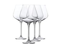 WHOLE HOUSEWARES Ensemble de 4 Verres à Vin Rouge - 850 ml Verres à Vin Blanc Hauts - Verres à Vin en Cristal au Design Elégant pour le Vin Rouge ou Blanc